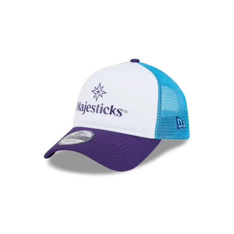 Majesticks GC White 9FORTY A-Frame Trucker Hat sold by New Era