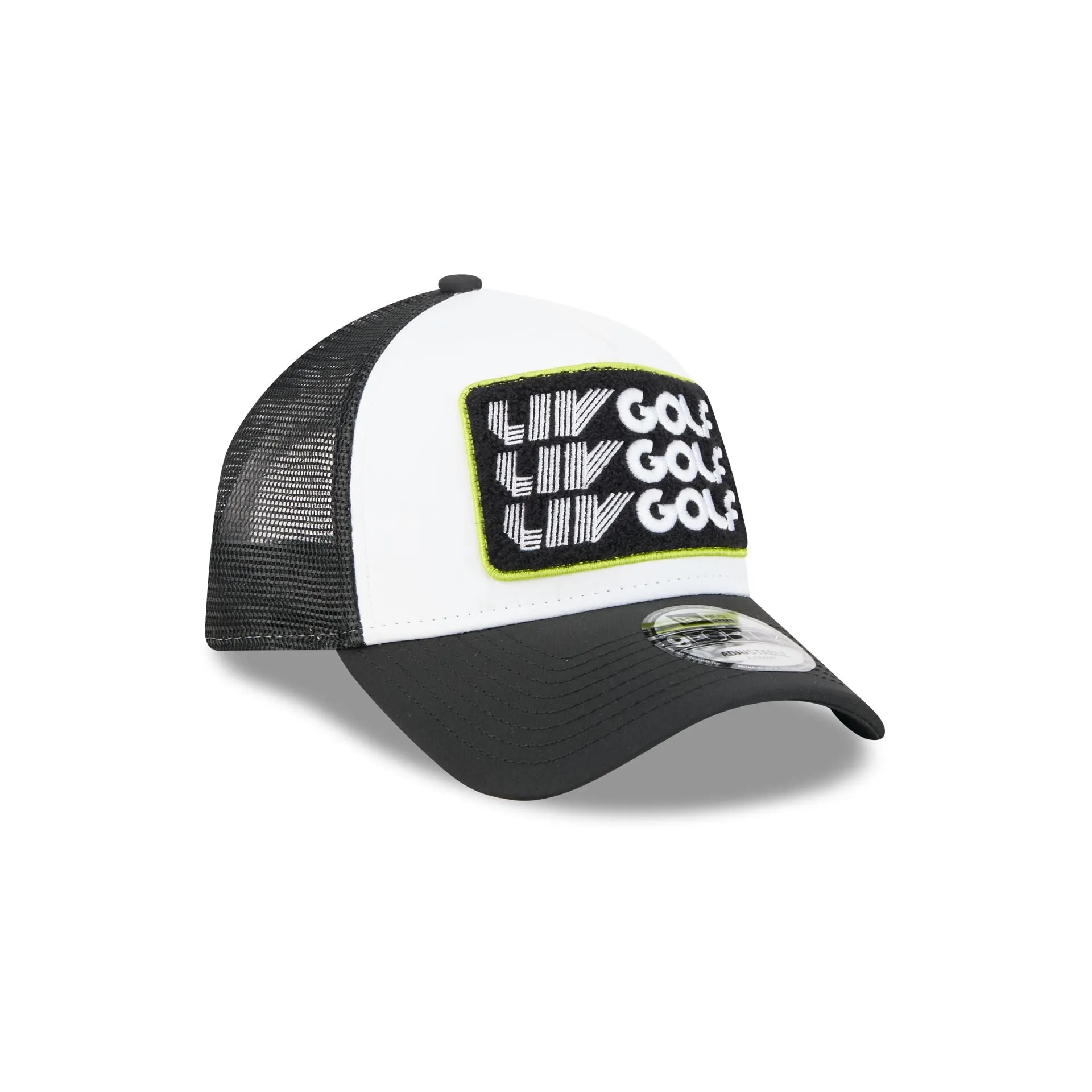 LIV Golf White 9FORTY A-Frame Trucker Hat sold by New Era product image thumbnail 3