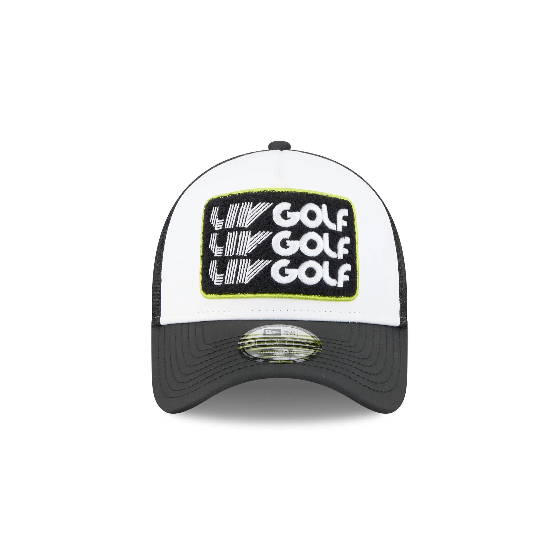 LIV Golf White 9FORTY A-Frame Trucker Hat sold by New Era product image thumbnail 2