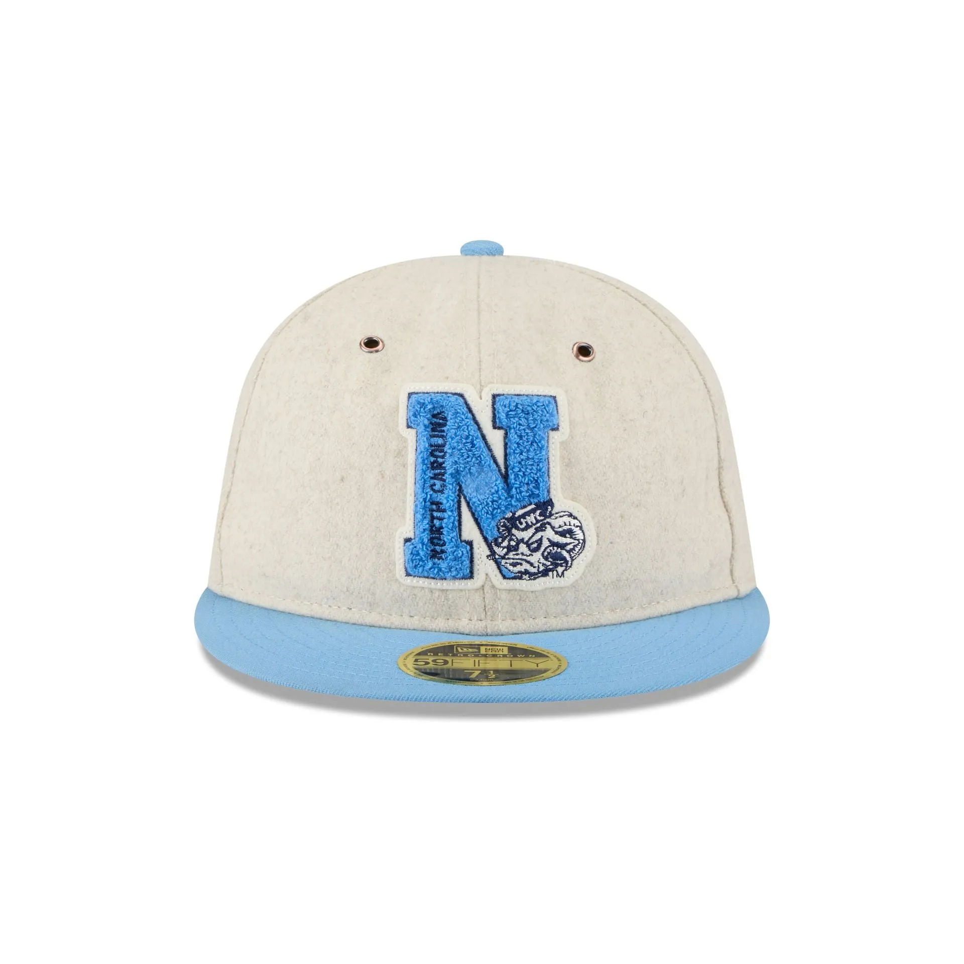North Carolina Tar Heels College Vault Wool Letterman Retro Crown 59FIFTY Fitted Hat sold by New Era product image thumbnail 2