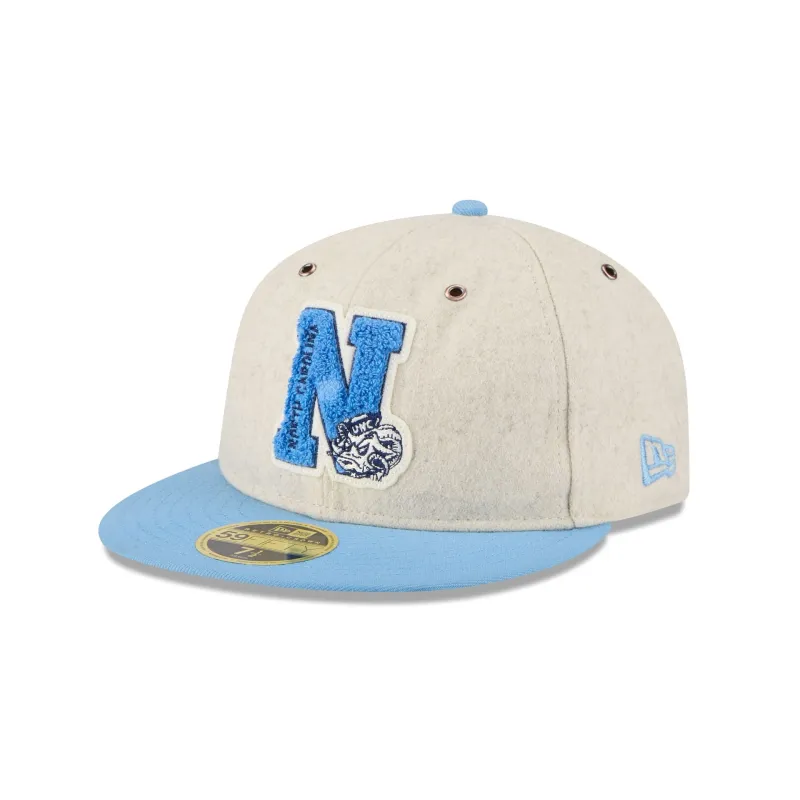 North Carolina Tar Heels College Vault Wool Letterman Retro Crown 59FIFTY Fitted Hat sold by New Era