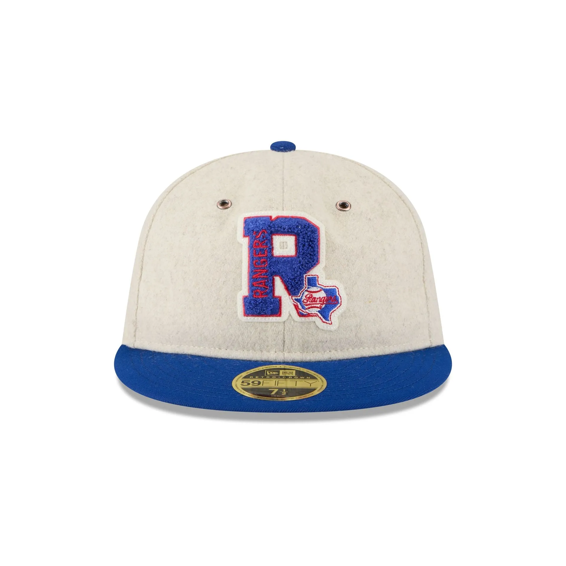 Texas Rangers Wool Letterman Retro Crown 59FIFTY Fitted Hat sold by New Era product image thumbnail 2