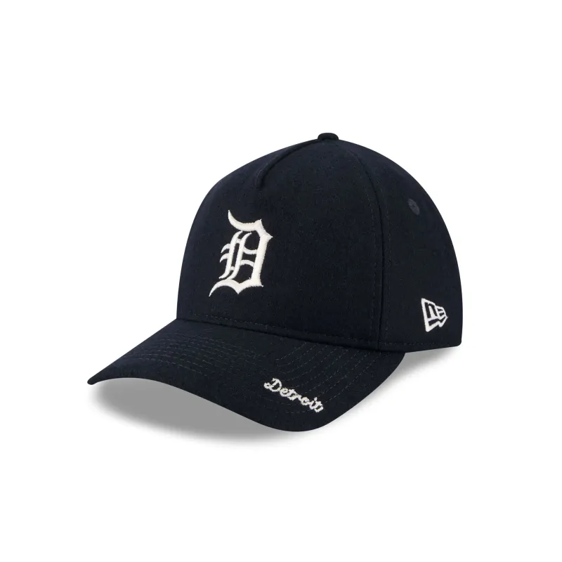 Detroit Tigers Wool Letterman 9TWENTY A-Frame Adjustable Hat Adjustable Hat sold by New Era