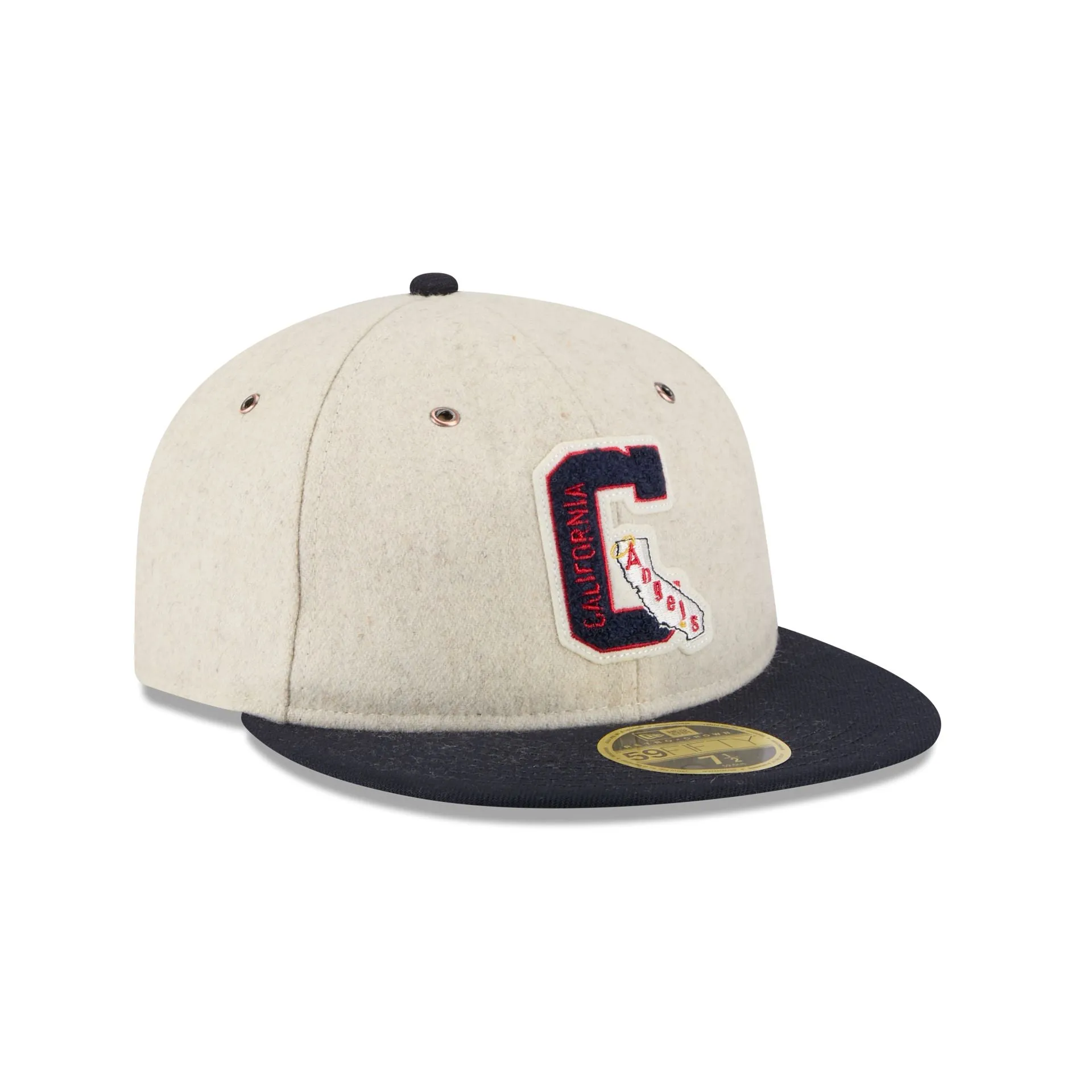 Los Angeles Angels Wool Letterman Retro Crown 59FIFTY Fitted Hat sold by New Era product image thumbnail 3