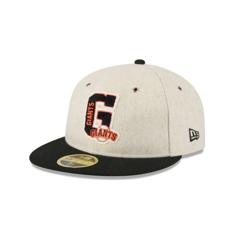 San Francisco Giants Wool Letterman Retro Crown 59FIFTY Fitted Hat sold by New Era