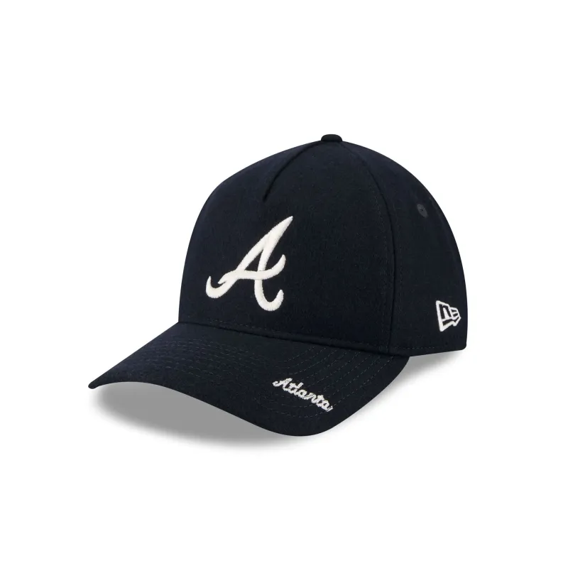 Atlanta Braves Wool Letterman 9TWENTY A-Frame Adjustable Hat Adjustable Hat sold by New Era