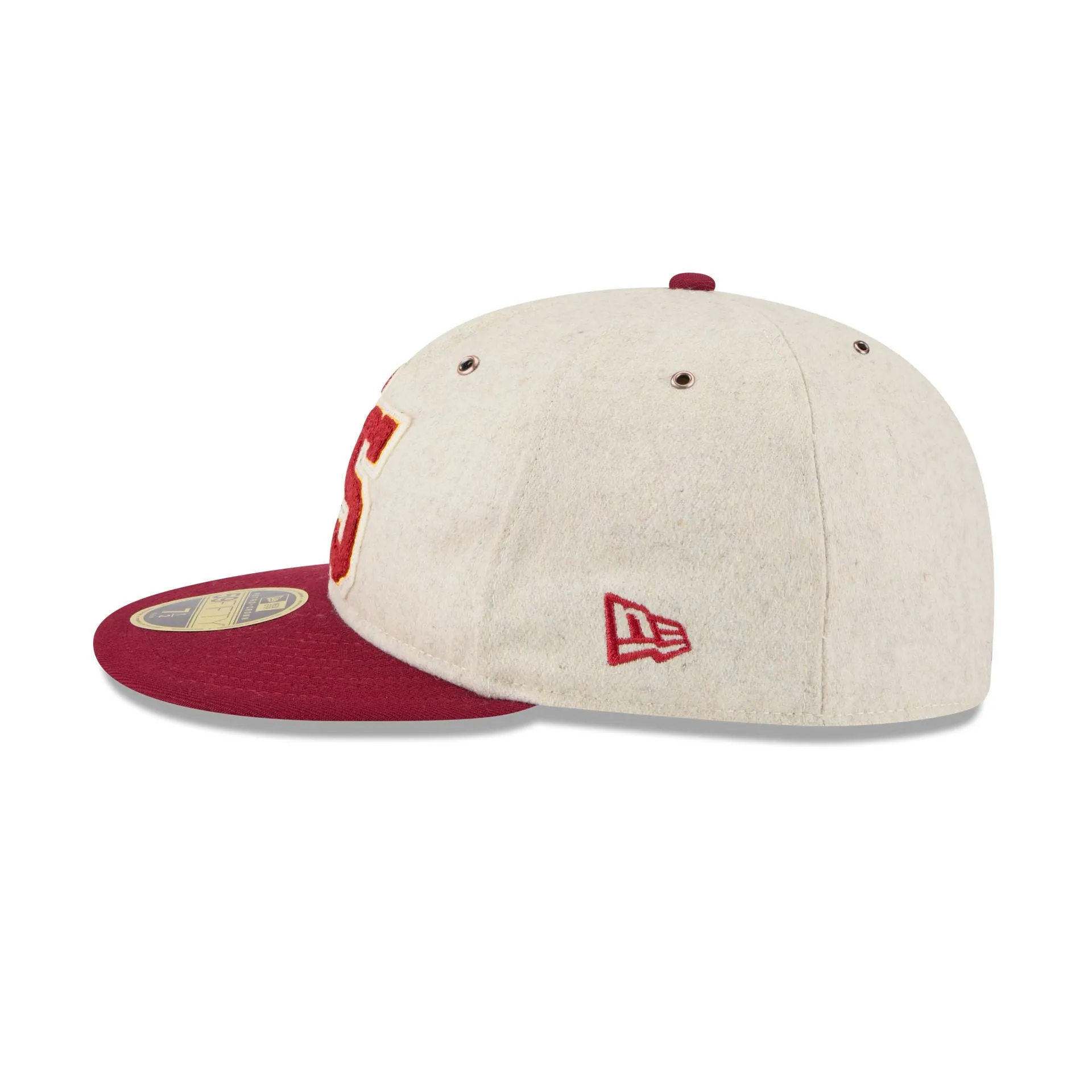 Florida State Seminoles College Vault Wool Letterman Retro Crown 59FIFTY Fitted Hat sold by New Era product image thumbnail 4