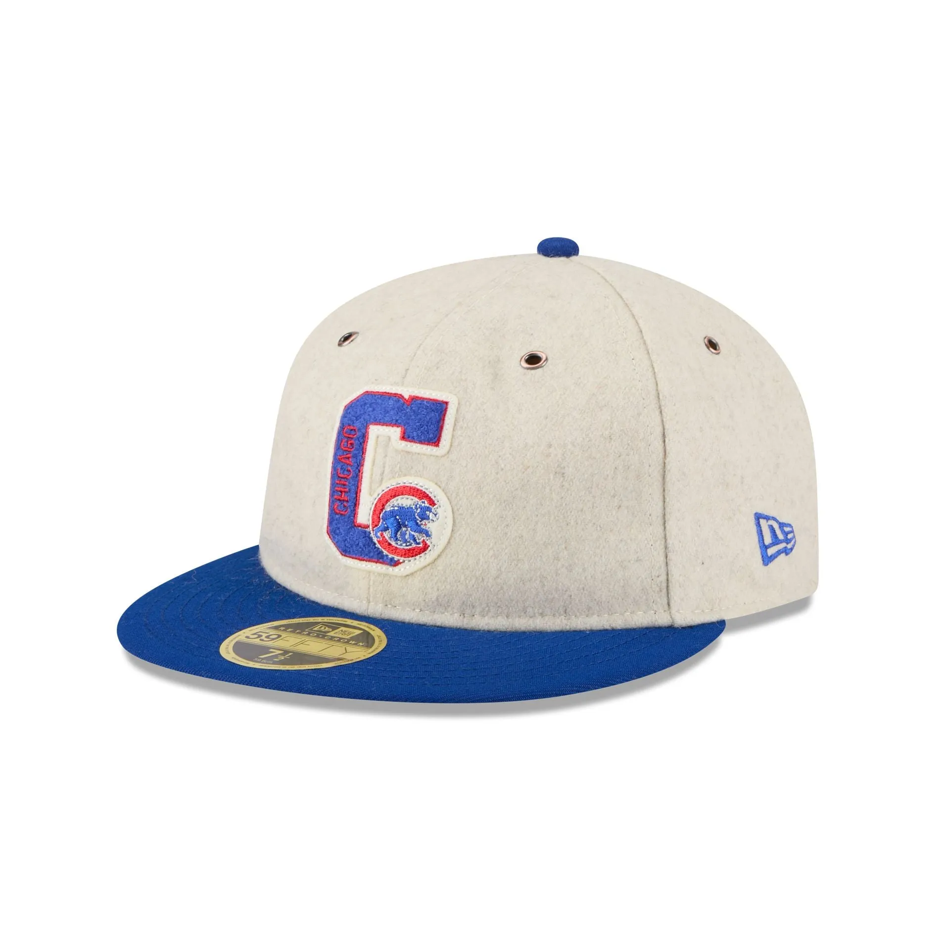 Chicago Cubs Wool Letterman Retro Crown 59FIFTY Fitted Hat sold by New Era
