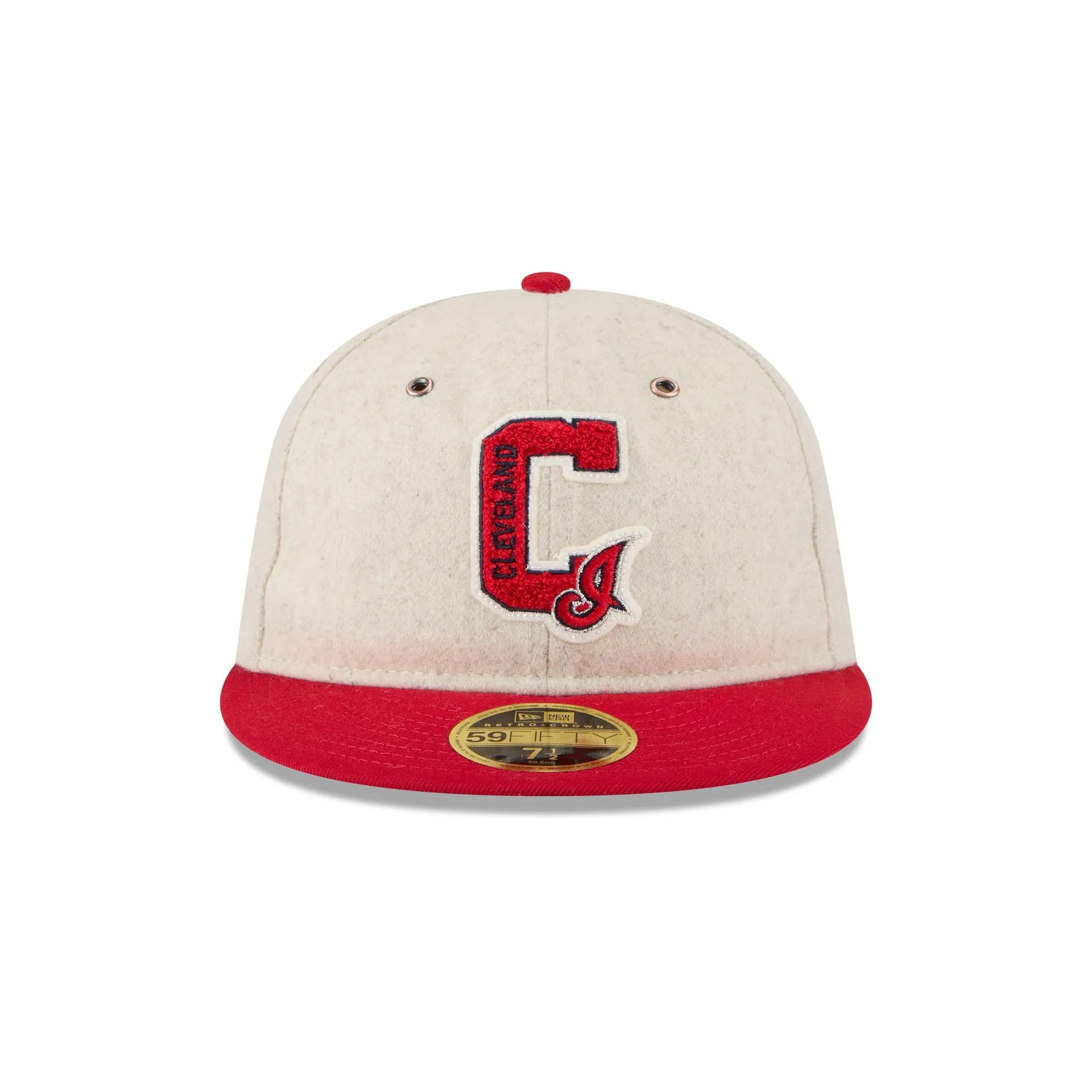 Cleveland Guardians Wool Letterman Retro Crown 59FIFTY Fitted Hat sold by New Era product image thumbnail 2