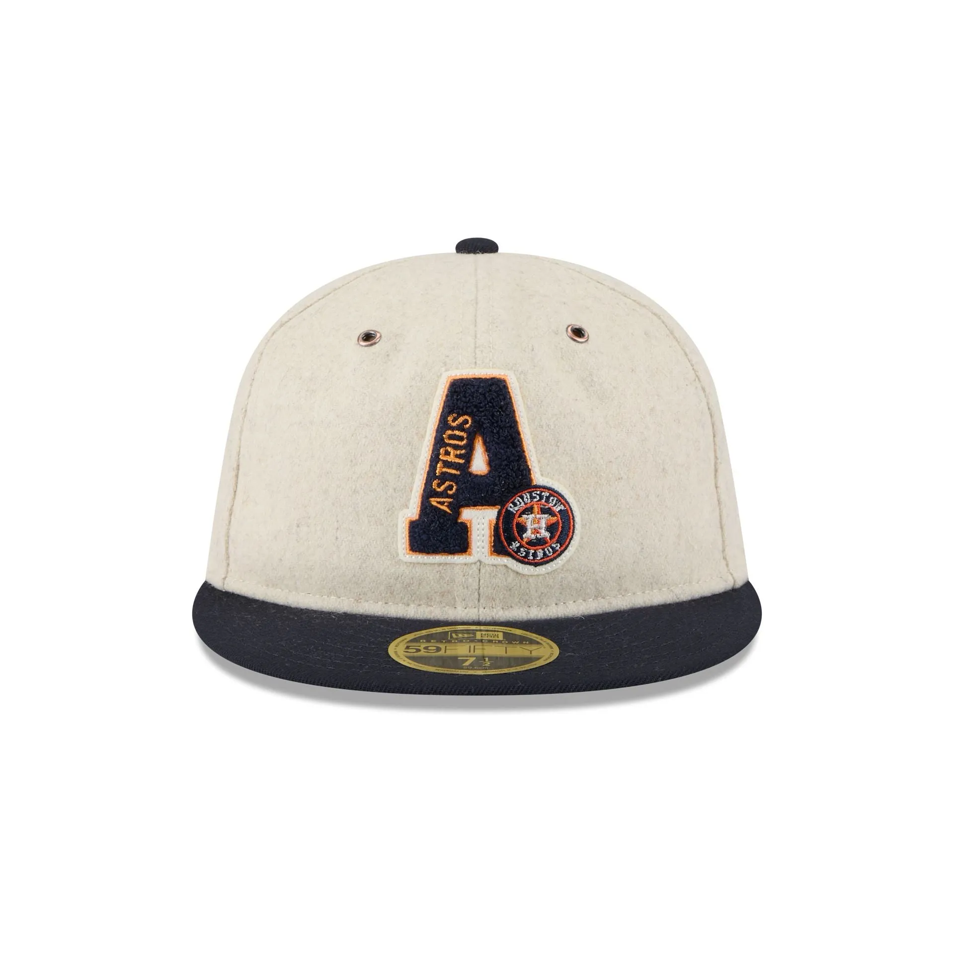 Houston Astros Wool Letterman Retro Crown 59FIFTY Fitted Hat sold by New Era product image thumbnail 2