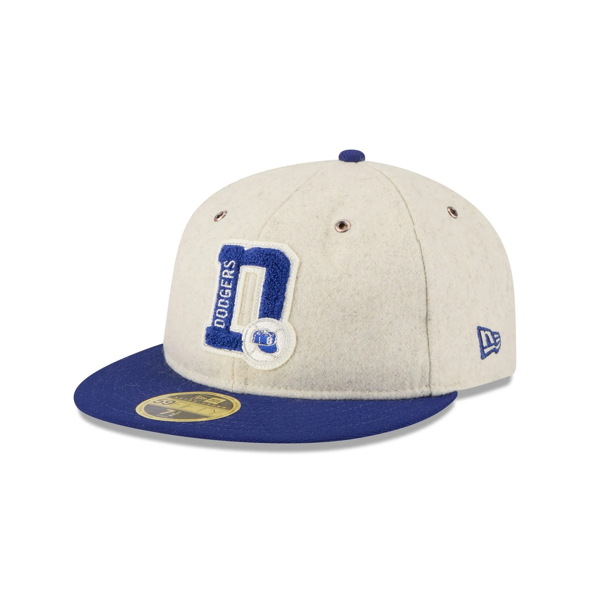 Brooklyn Dodgers Wool Letterman Retro Crown 59FIFTY Fitted Hat sold by New Era