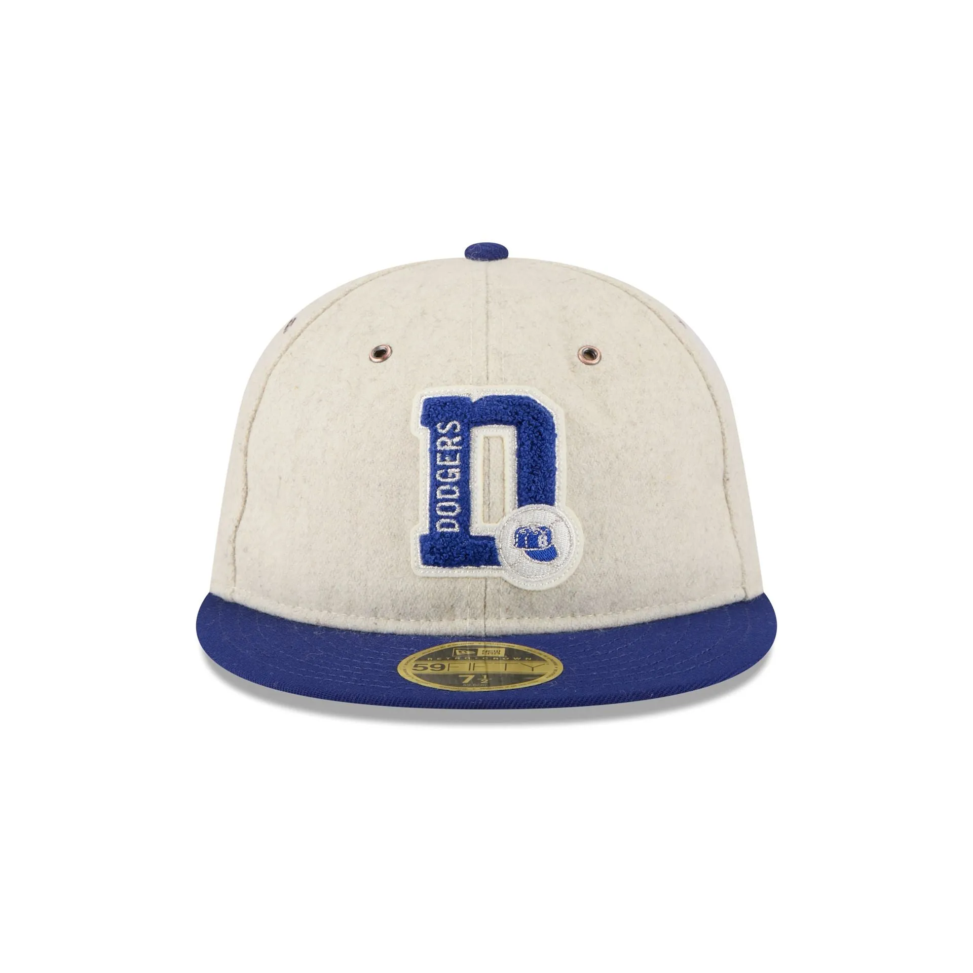 Brooklyn Dodgers Wool Letterman Retro Crown 59FIFTY Fitted Hat sold by New Era product image thumbnail 2