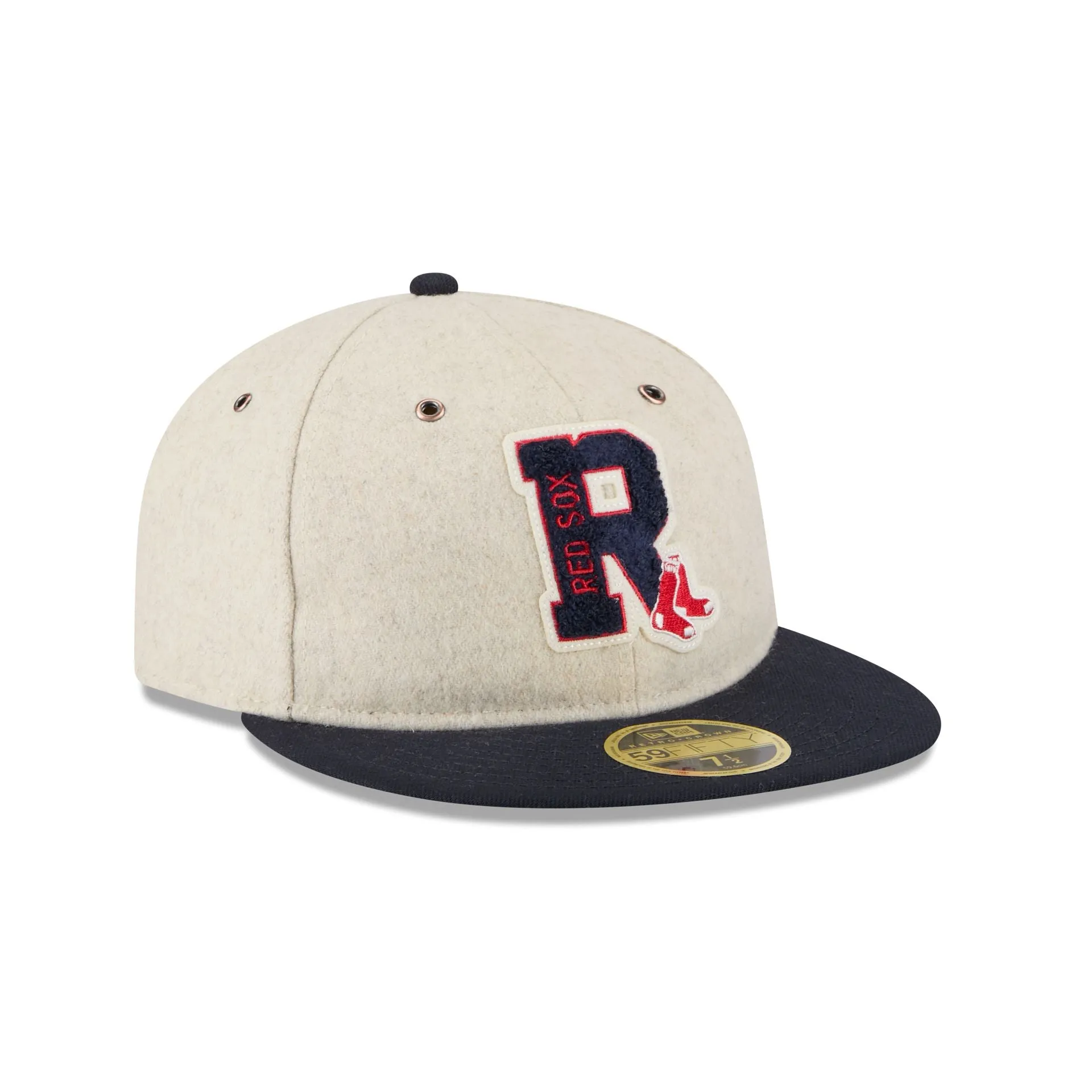 Boston Red Sox Wool Letterman Retro Crown 59FIFTY Fitted Hat sold by New Era product image thumbnail 3