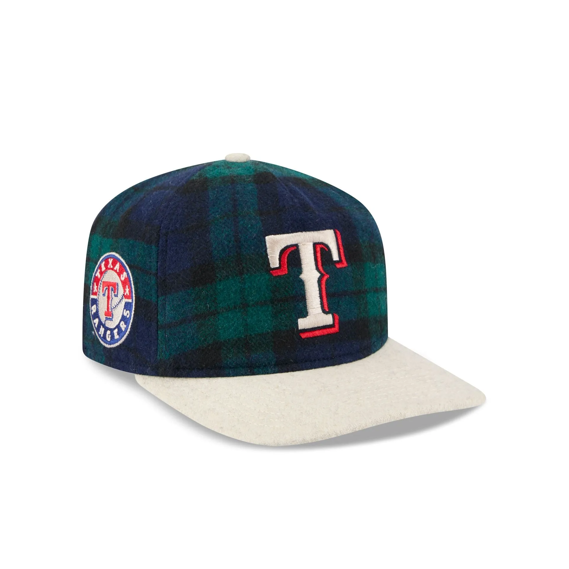 Texas Rangers Plaid Letterman 19TWENTY Adjustable Hat sold by New Era