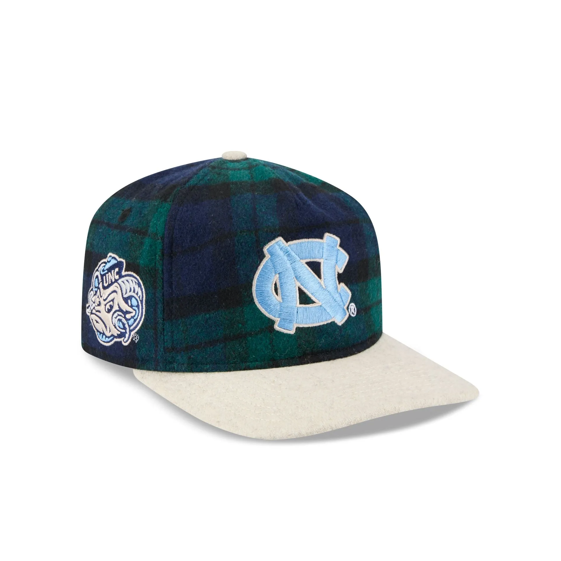 North Carolina Tar Heels Plaid Letterman 19TWENTY Adjustable Hat sold by New Era
