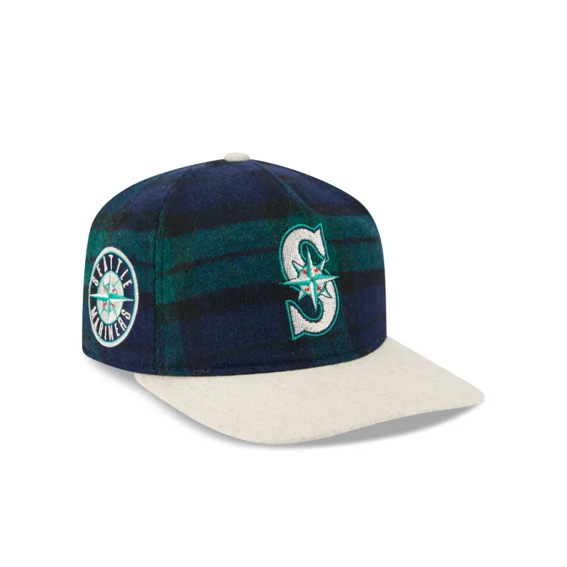 Seattle Mariners Plaid Letterman 19TWENTY Adjustable Hat sold by New Era