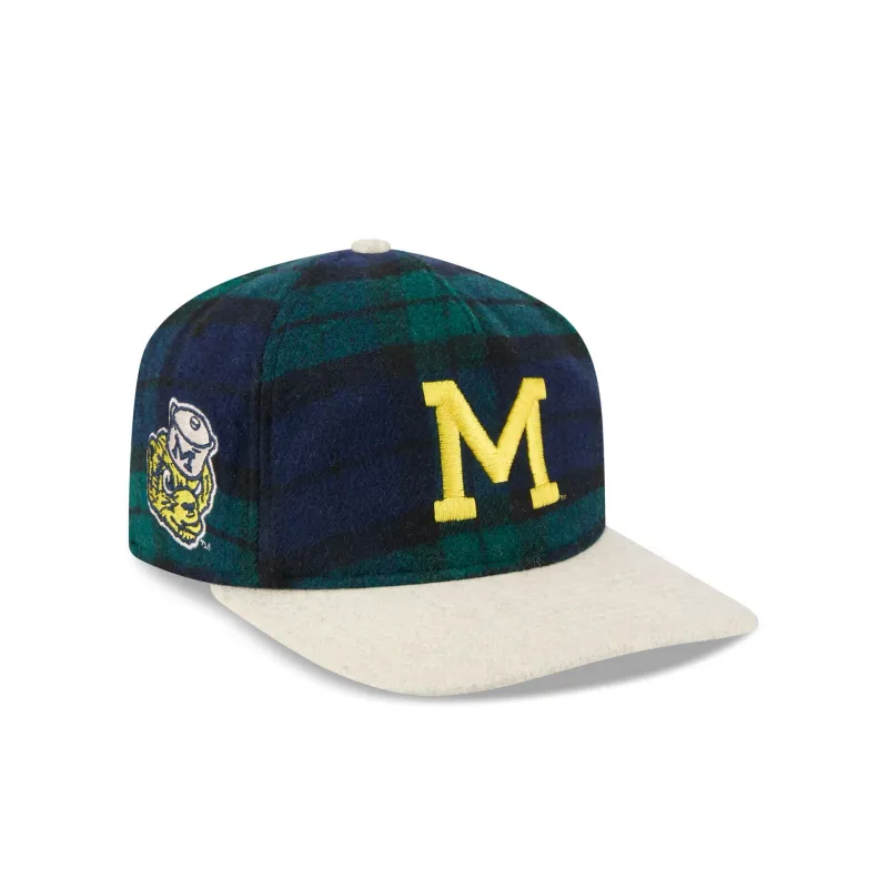 Michigan Wolverines Plaid Letterman 19TWENTY Adjustable Hat sold by New Era