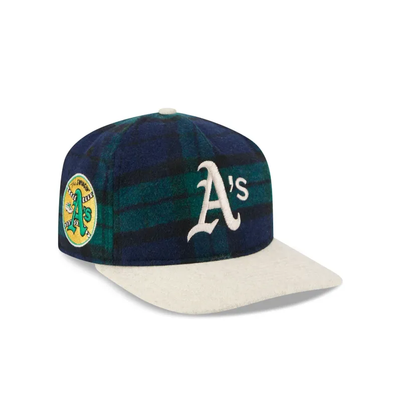 Athletics Plaid Letterman 19TWENTY Adjustable Hat sold by New Era