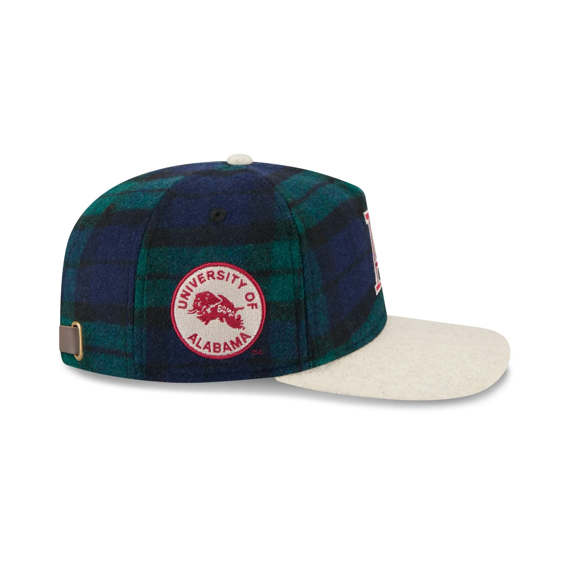 Alabama Crimson Tide College Vault Plaid Letterman 19TWENTY Adjustable Hat sold by New Era product image thumbnail 4