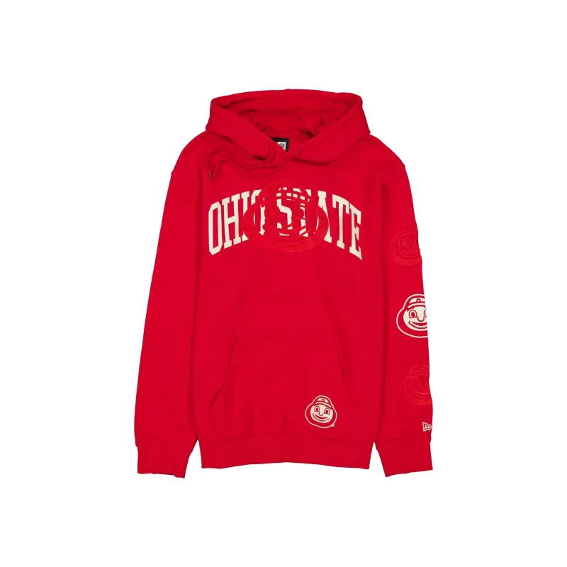 Ohio State Buckeyes Overlay Red Hoodie sold by New Era