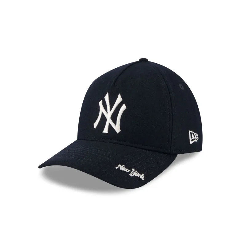 New York Yankees Wool Letterman 9TWENTY A-Frame Adjustable Hat Adjustable Hat sold by New Era