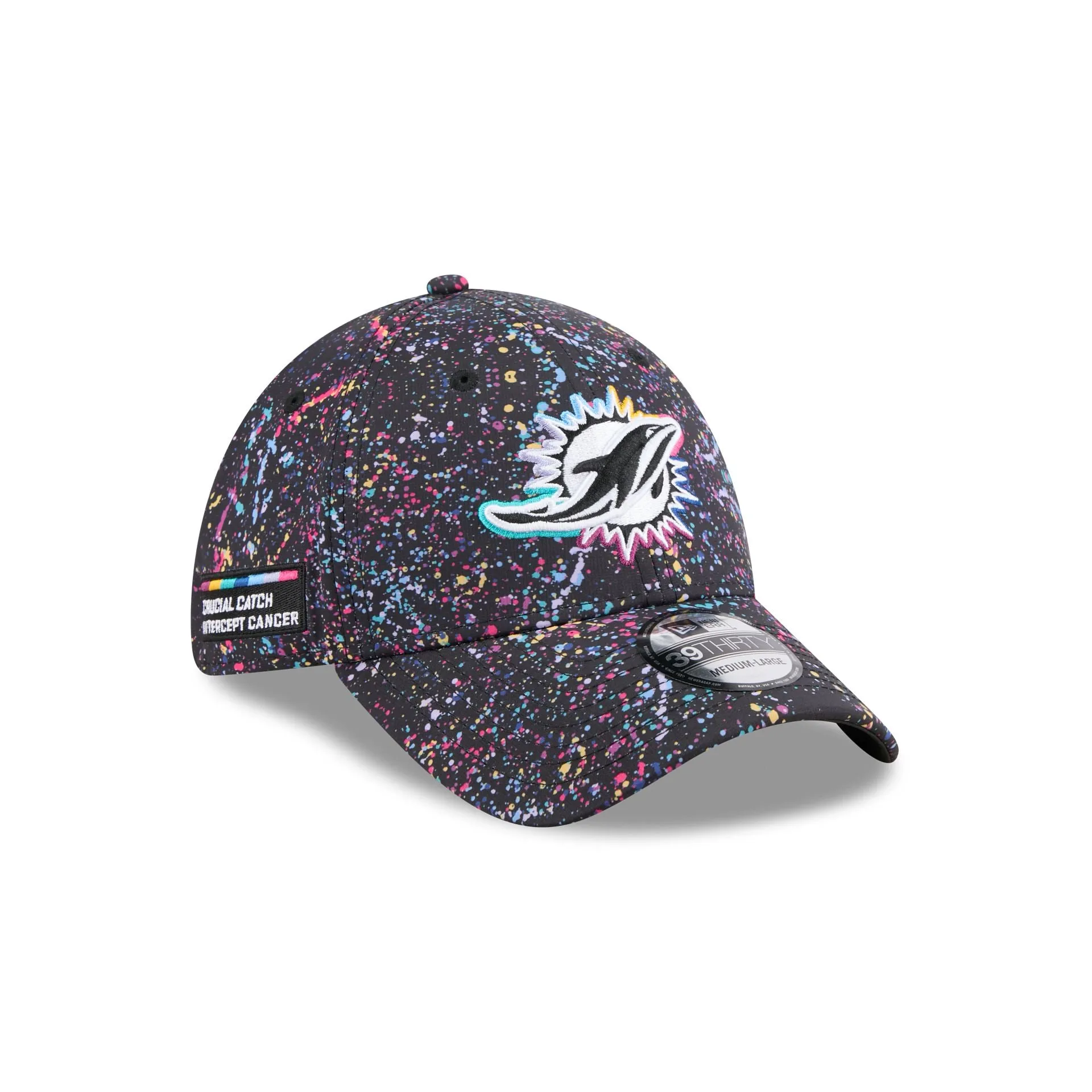Miami Dolphins 2025 Crucial Catch 39THIRTY Stretch Fit Hat sold by New Era