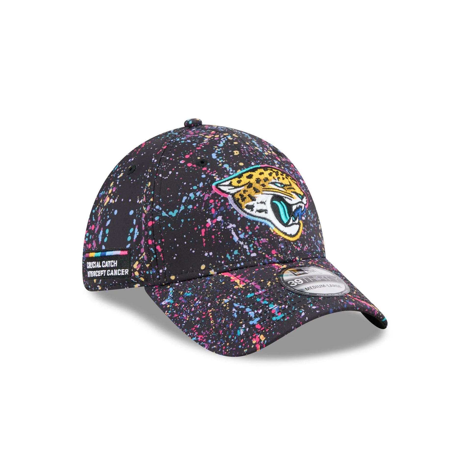 Jacksonville Jaguars 2025 Crucial Catch 39THIRTY Stretch Fit Hat sold by New Era