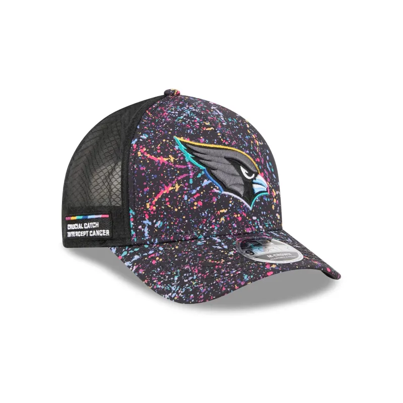 Arizona Cardinals 2025 Crucial Catch 9FORTY M-Crown A-Frame Trucker Hat sold by New Era