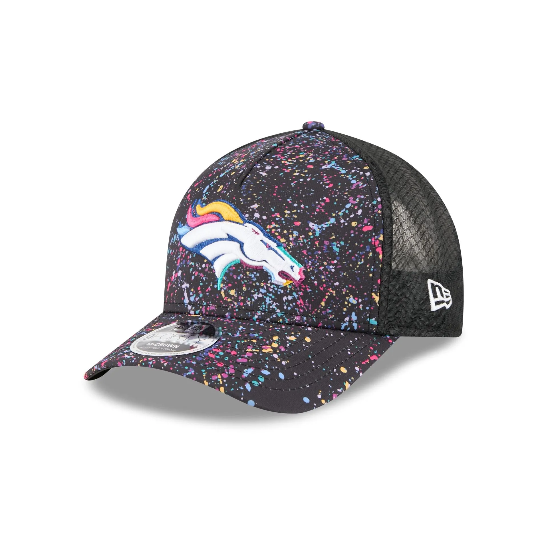 Denver Broncos 2025 Crucial Catch 9FORTY M-Crown A-Frame Trucker Hat sold by New Era product image thumbnail 3