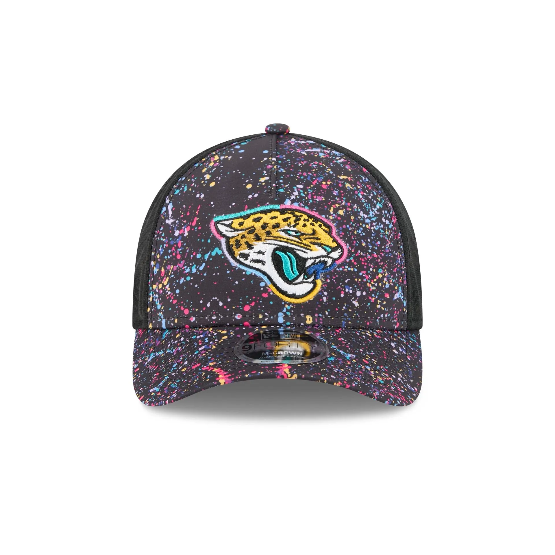 Jacksonville Jaguars 2025 Crucial Catch 9FORTY M-Crown A-Frame Trucker Hat sold by New Era product image thumbnail 2