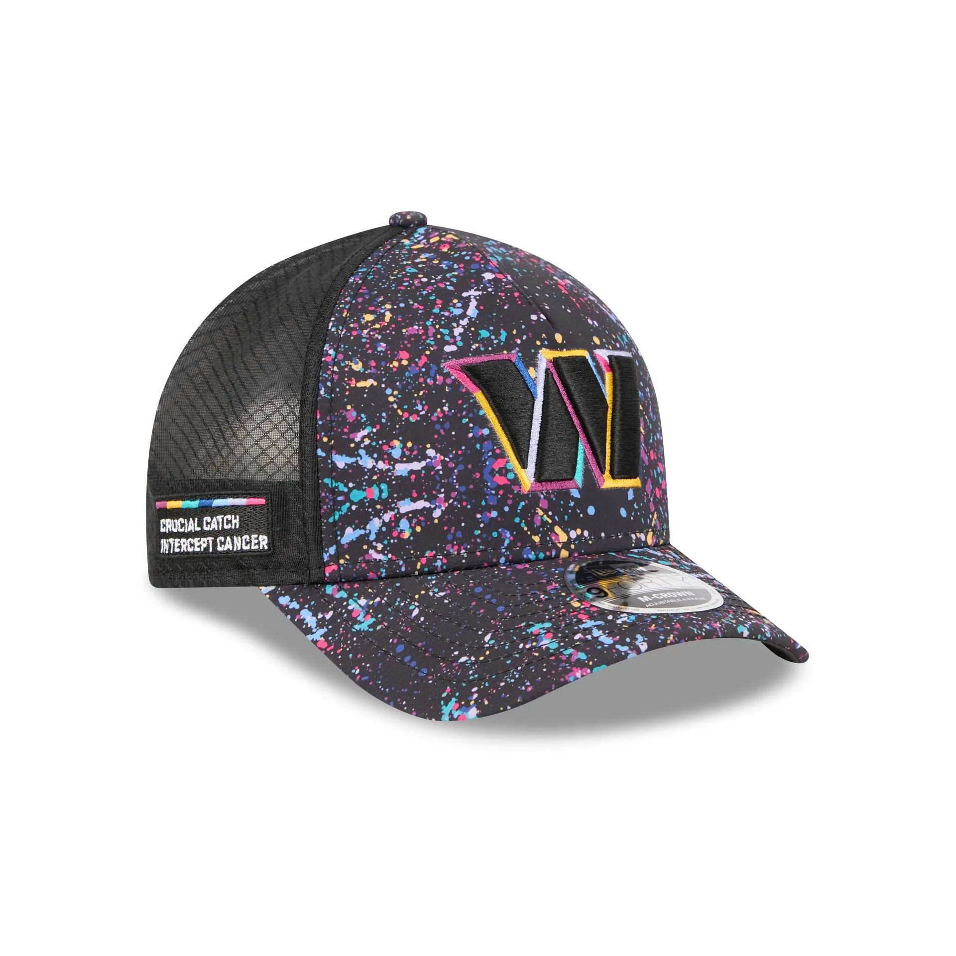 Washington Commanders 2025 Crucial Catch 9FORTY M-Crown A-Frame Trucker Hat sold by New Era