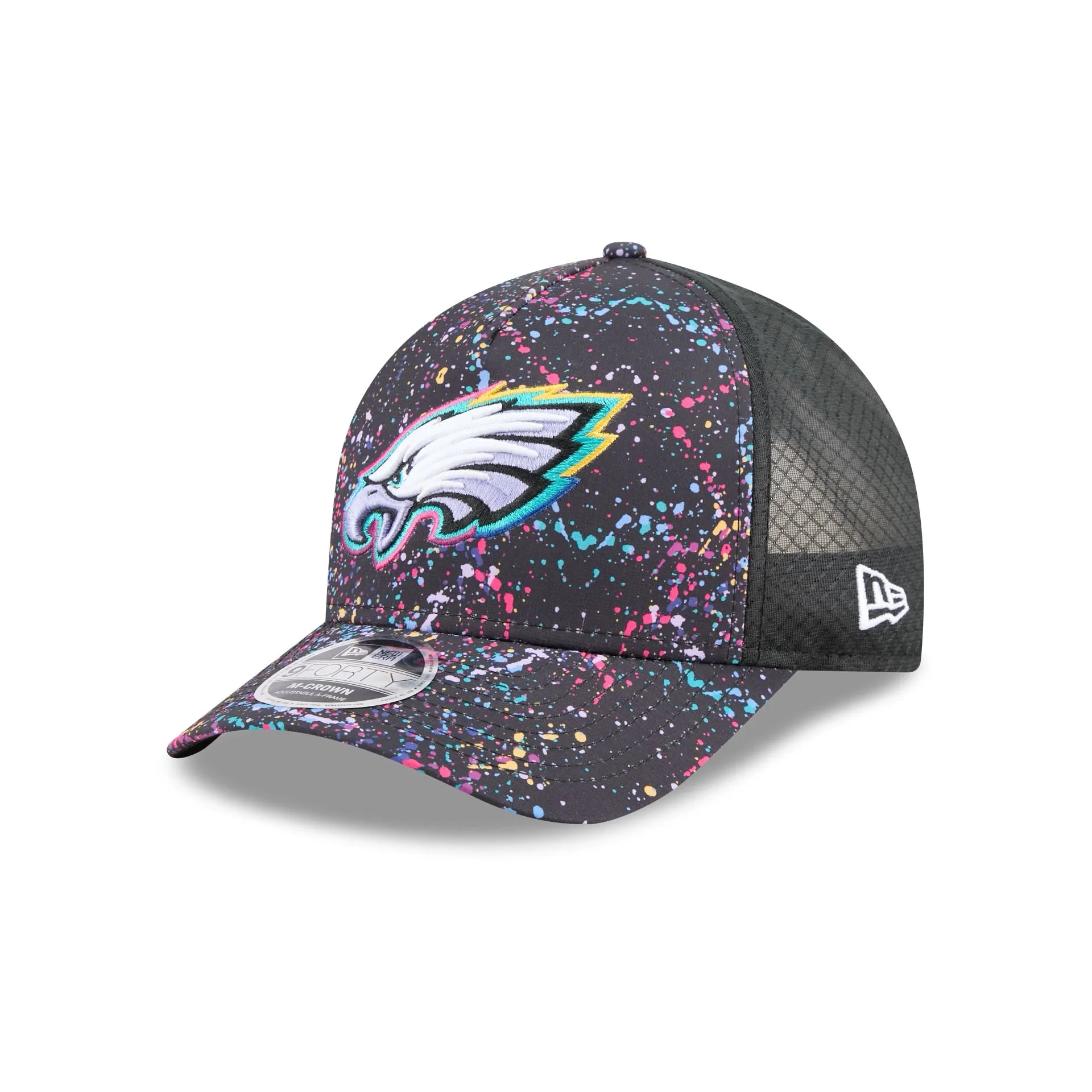 Philadelphia Eagles 2025 Crucial Catch 9FORTY M-Crown A-Frame Trucker Hat sold by New Era product image thumbnail 3