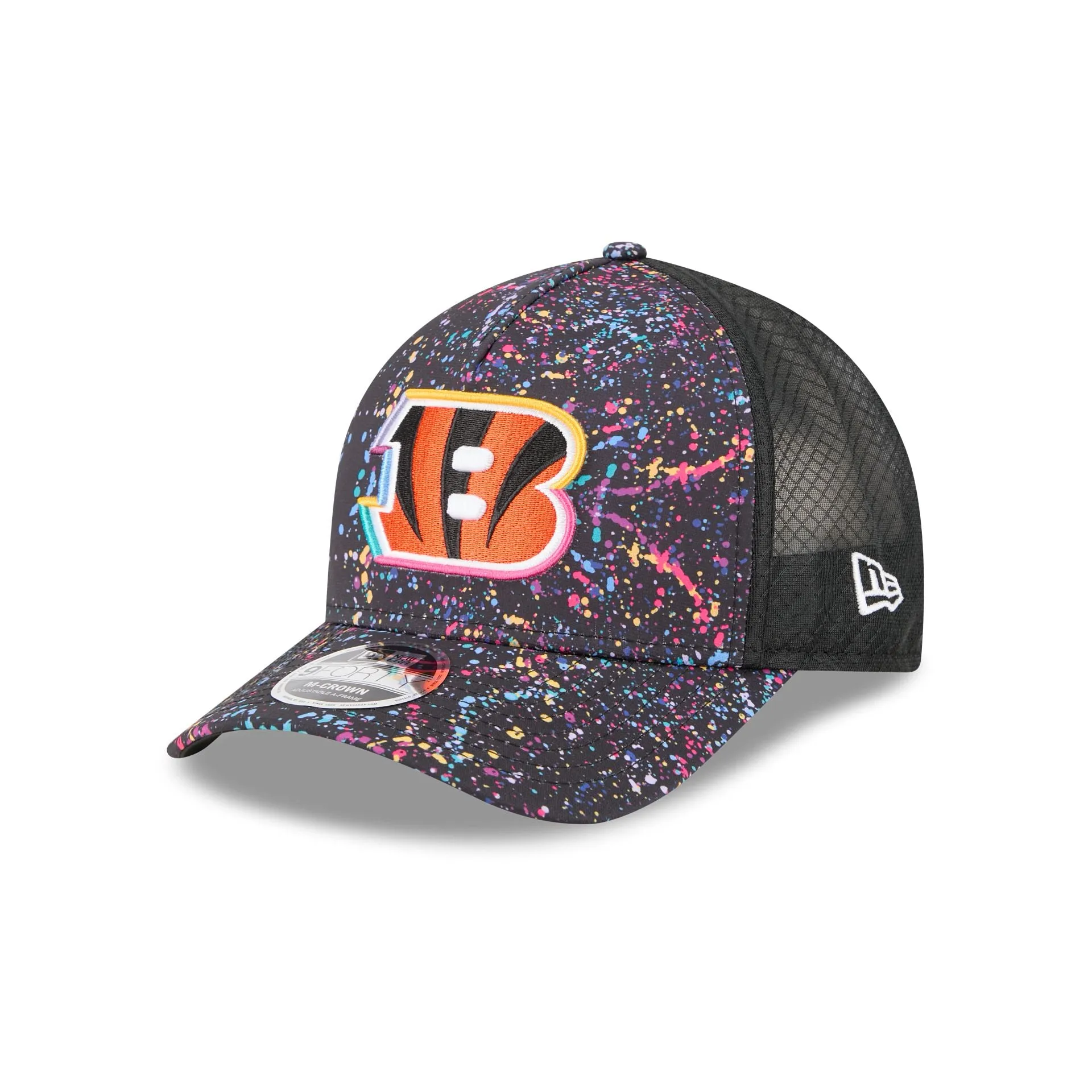Cincinnati Bengals 2025 Crucial Catch 9FORTY M-Crown A-Frame Trucker Hat sold by New Era product image thumbnail 3
