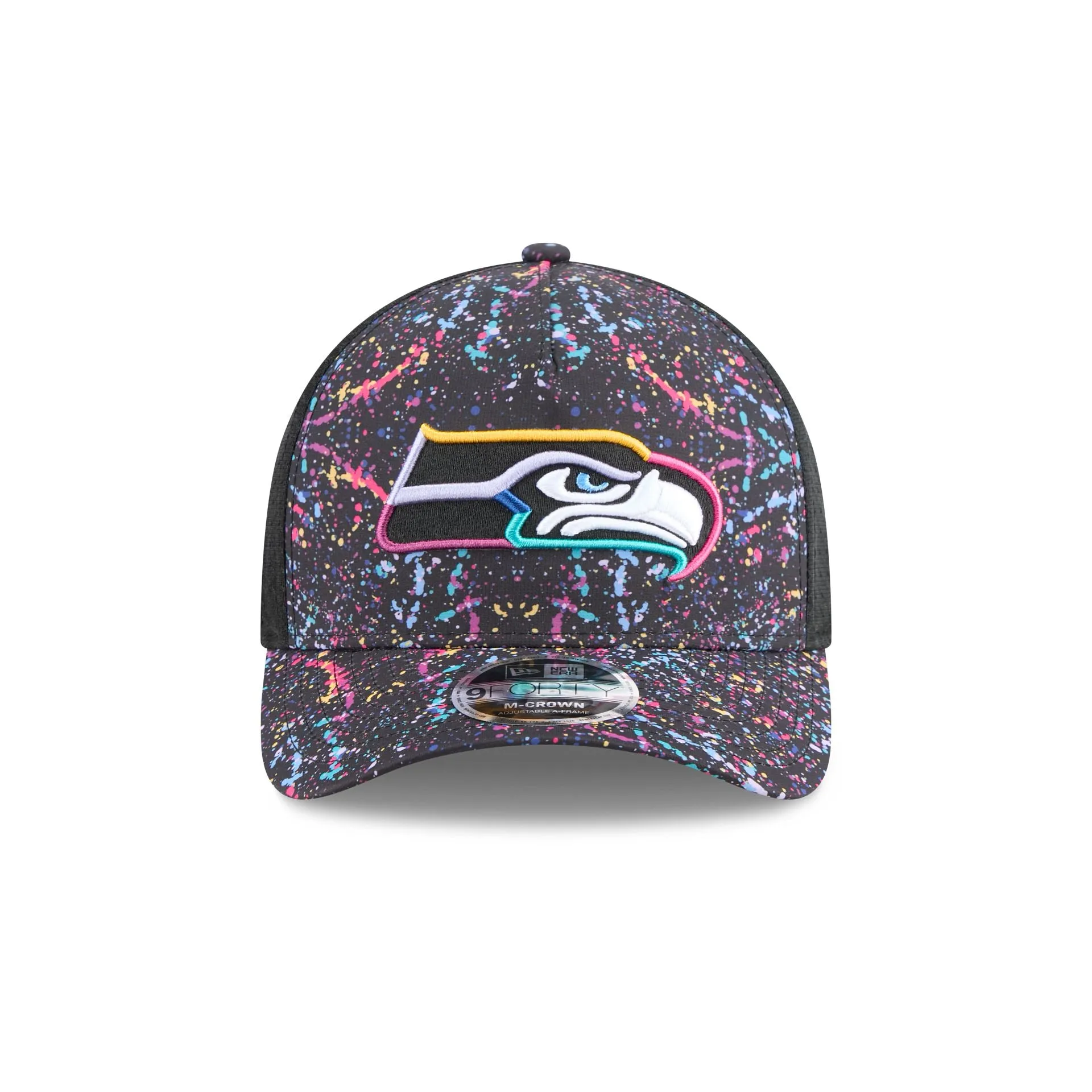 Seattle Seahawks 2025 Crucial Catch 9FORTY M-Crown A-Frame Trucker Hat sold by New Era product image thumbnail 2