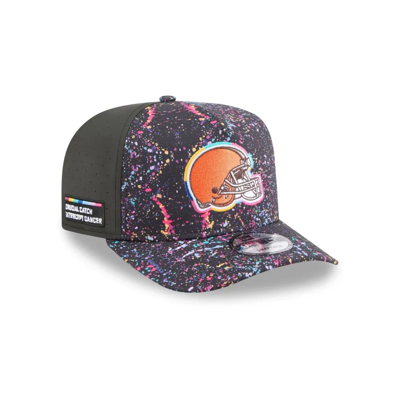 Cleveland Browns 2025 Crucial Catch 9FIFTY A-Frame Snapback Hat sold by New Era