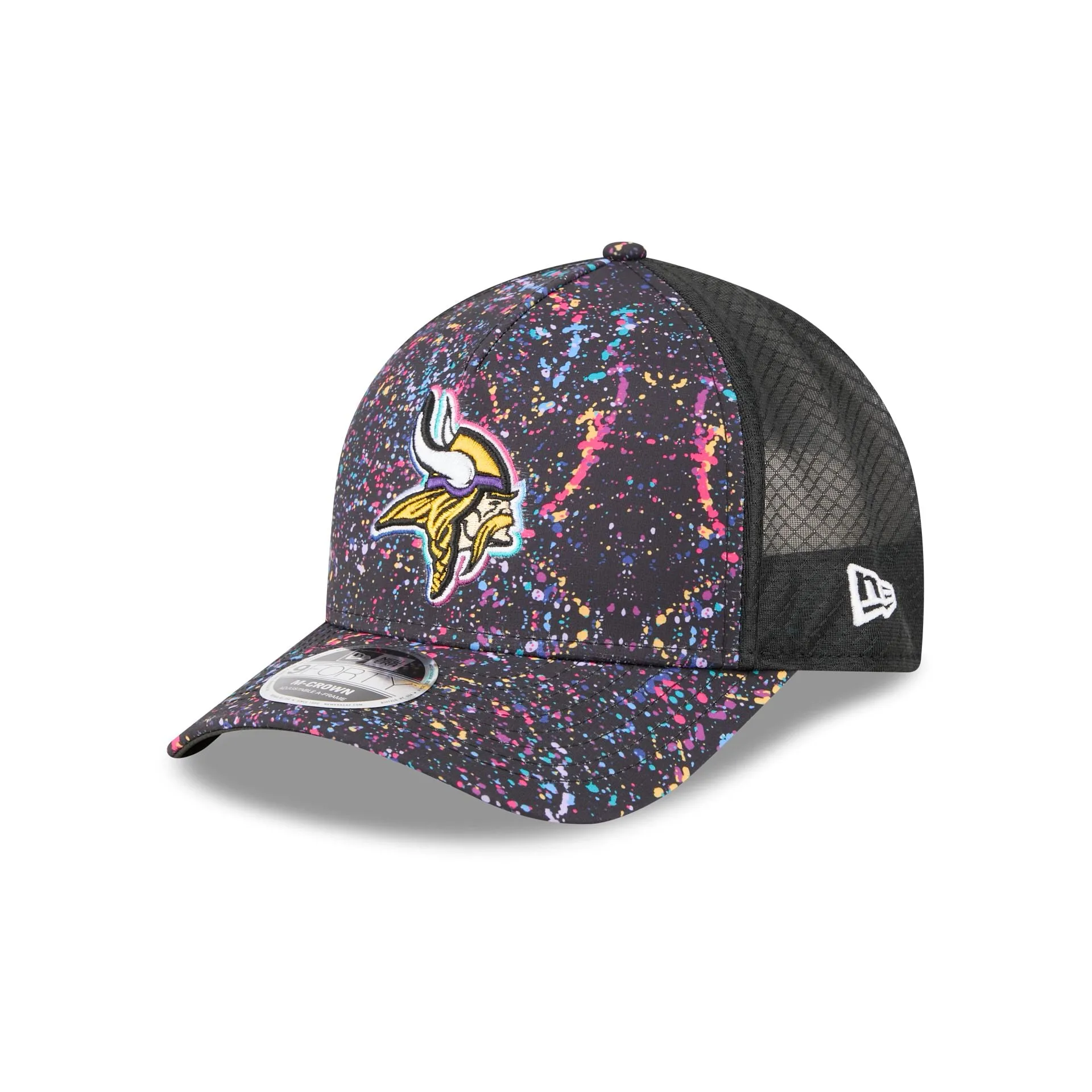 Minnesota Vikings 2025 Crucial Catch 9FORTY M-Crown A-Frame Trucker Hat sold by New Era product image thumbnail 3