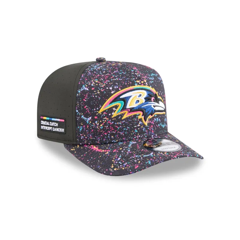Baltimore Ravens 2025 Crucial Catch 9FIFTY A-Frame Snapback Hat sold by New Era