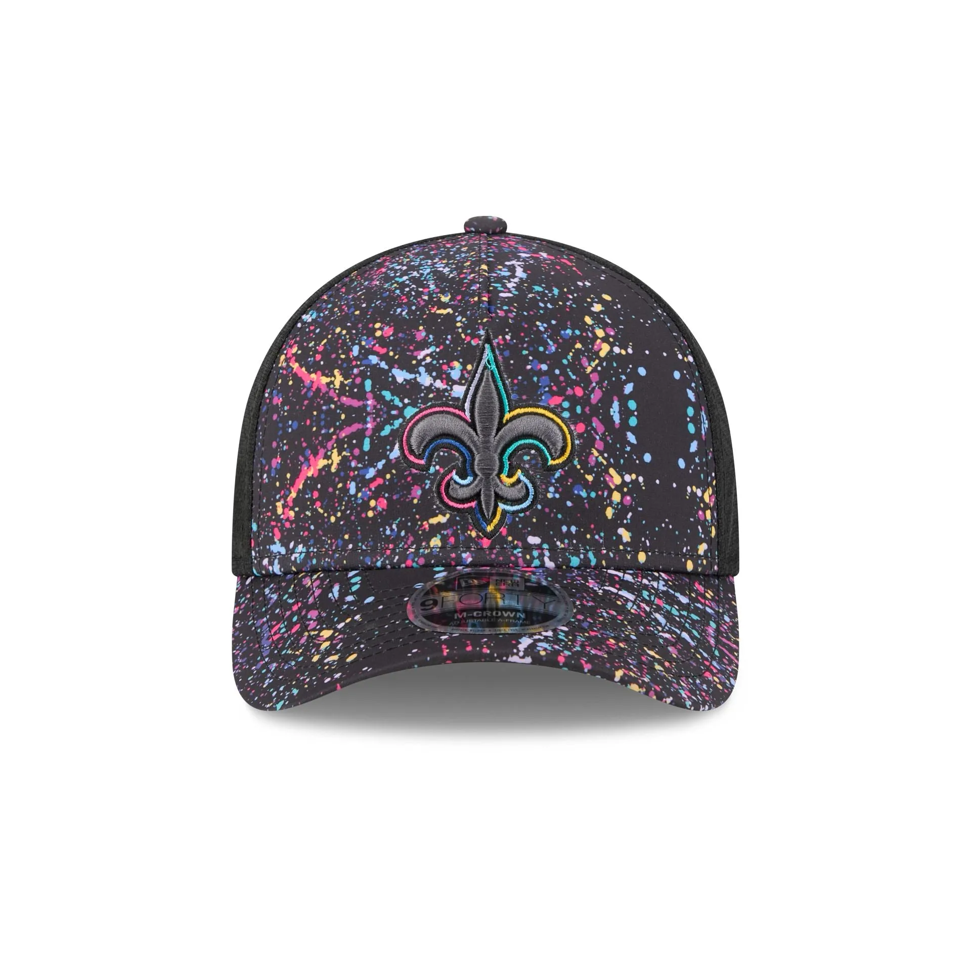 New Orleans Saints 2025 Crucial Catch 9FORTY M-Crown A-Frame Trucker Hat sold by New Era product image thumbnail 2