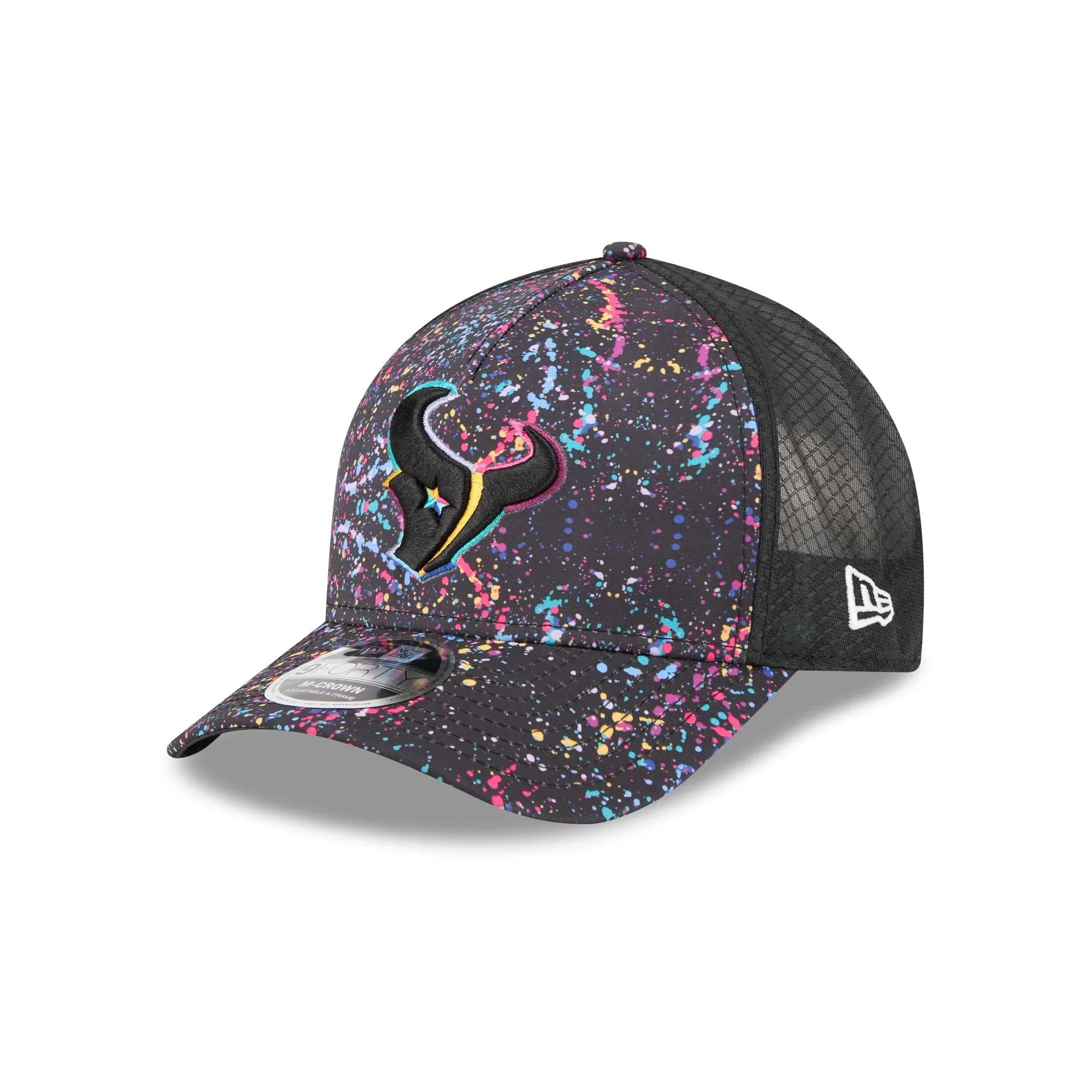 Houston Texans 2025 Crucial Catch 9FORTY M-Crown A-Frame Trucker Hat sold by New Era product image thumbnail 3