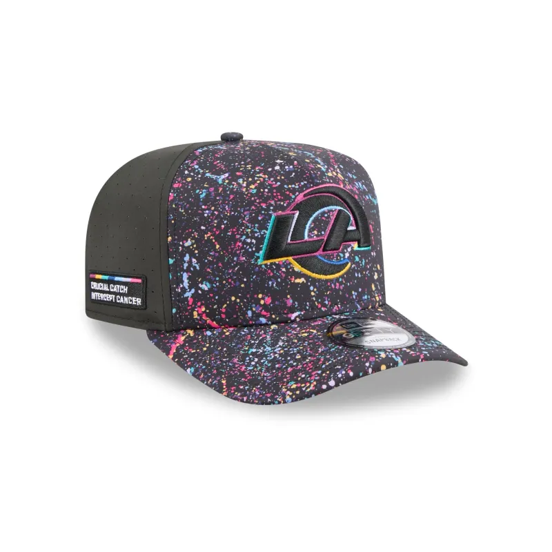 Los Angeles Rams 2025 Crucial Catch 9FIFTY A-Frame Snapback Hat sold by New Era