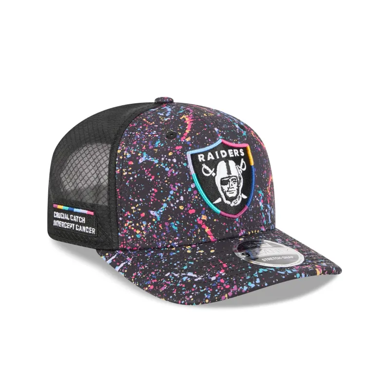 Las Vegas Raiders 2025 Crucial Catch 9SEVENTY Trucker Hat sold by New Era