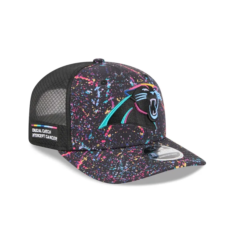 Carolina Panthers 2025 Crucial Catch 9SEVENTY Trucker Hat sold by New Era