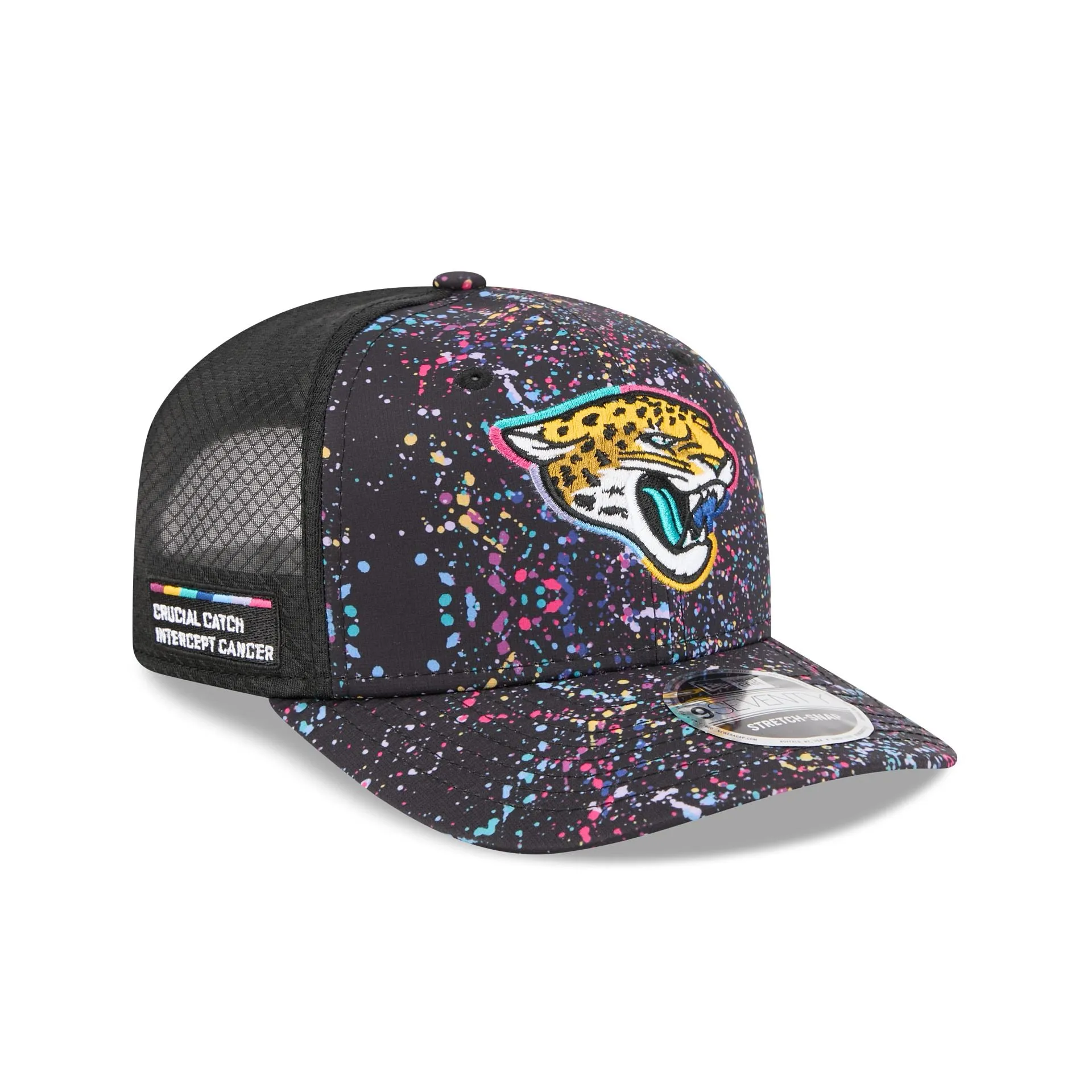 Jacksonville Jaguars 2025 Crucial Catch 9SEVENTY Trucker Hat sold by New Era