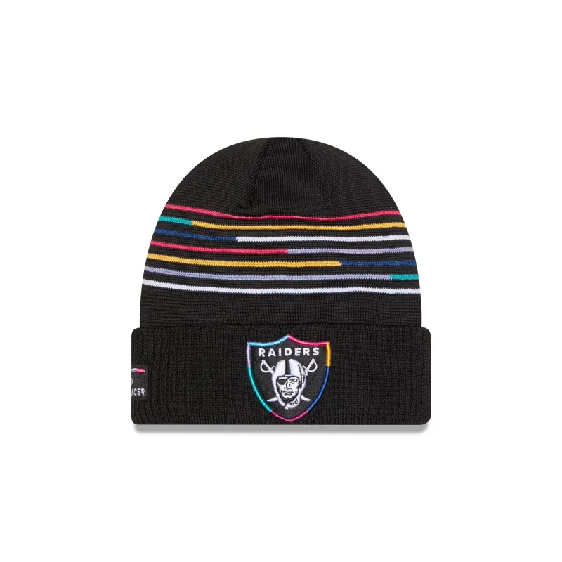 Las Vegas Raiders 2025 Crucial Catch Cuff Knit Hat sold by New Era