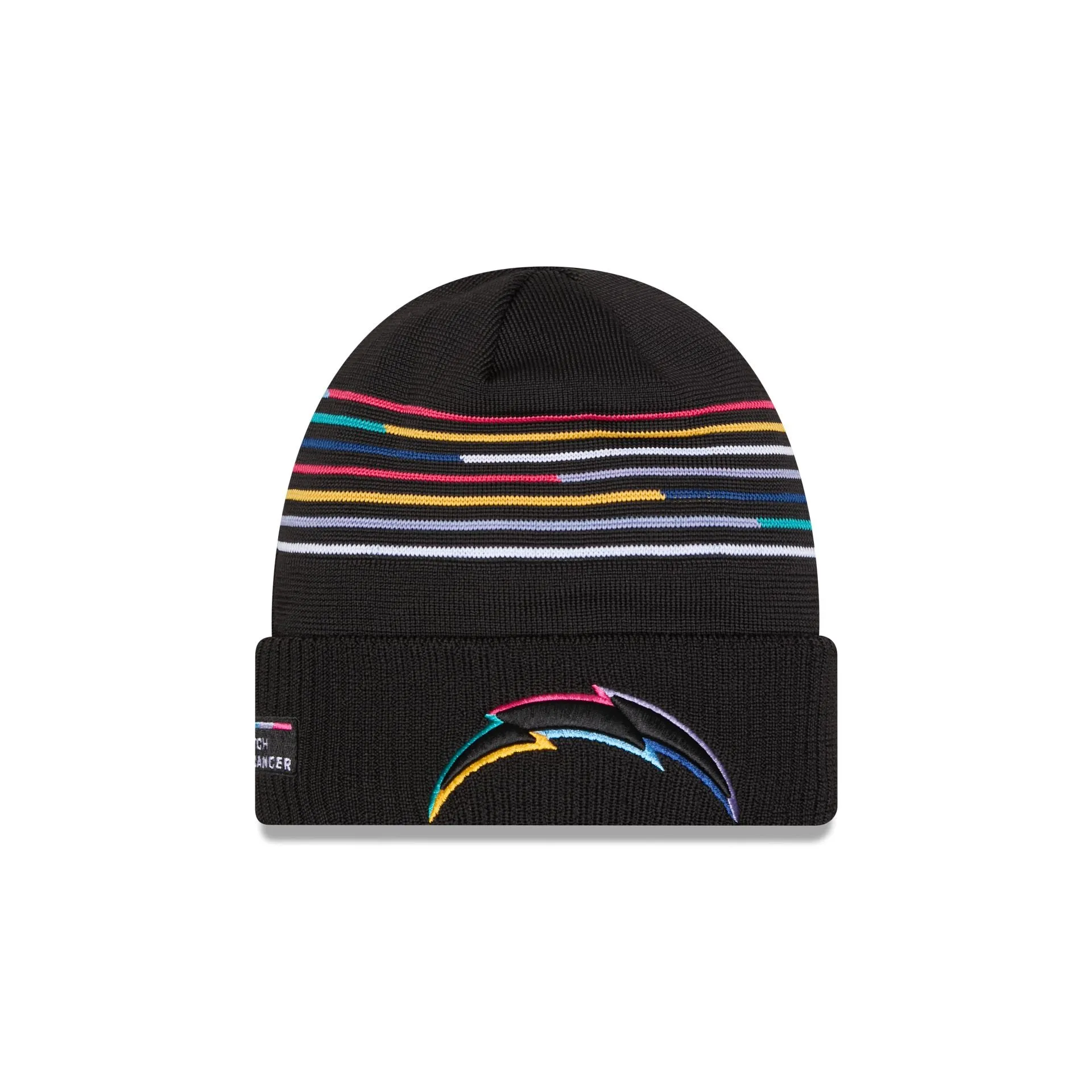 Los Angeles Chargers 2025 Crucial Catch Cuff Knit Hat sold by New Era