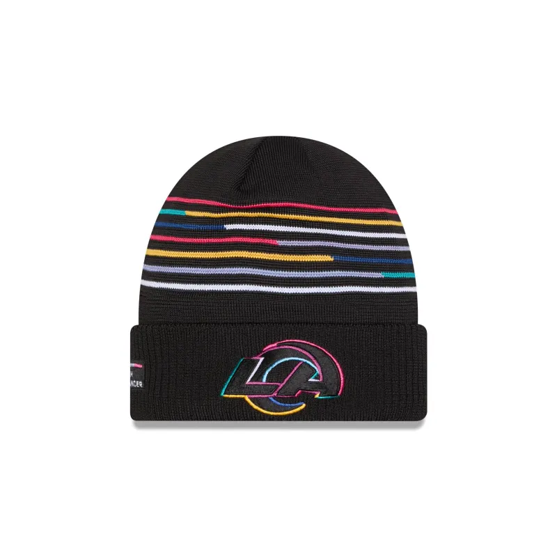 Los Angeles Rams 2025 Crucial Catch Cuff Knit Hat sold by New Era