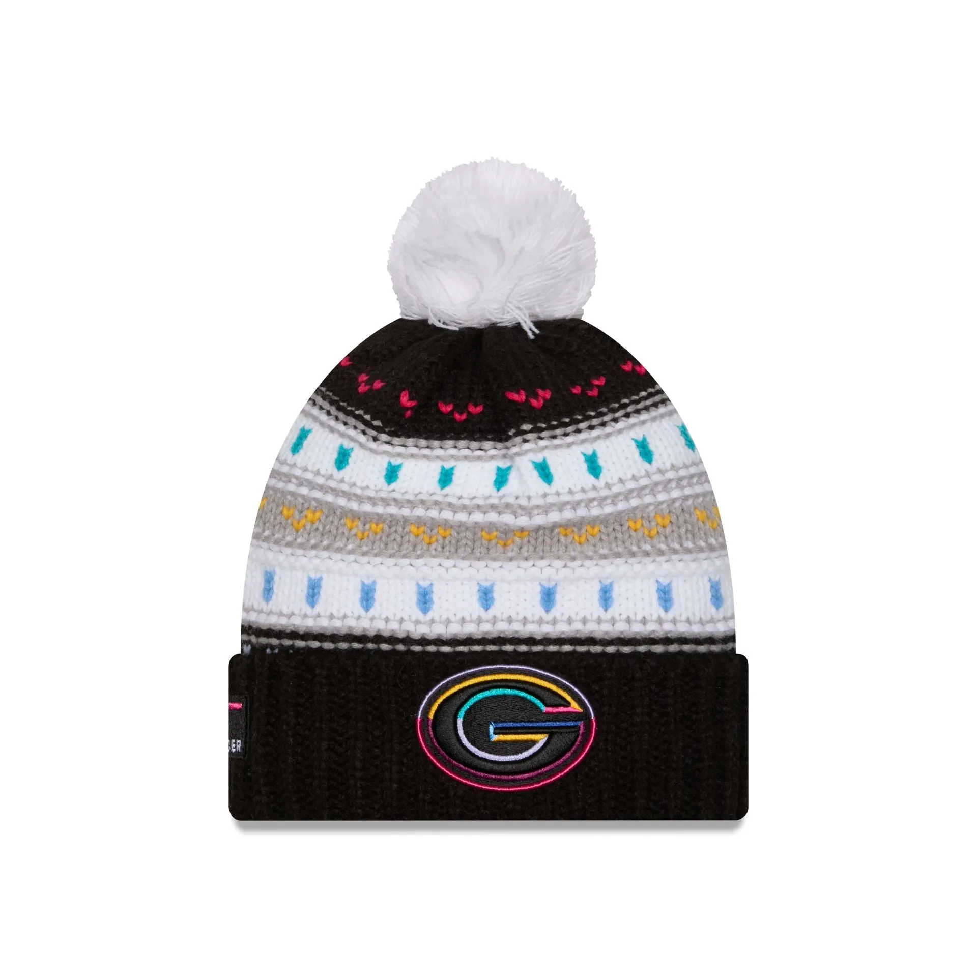 Green Bay Packers 2025 Crucial Catch Women's Pom Knit Hat sold by New Era