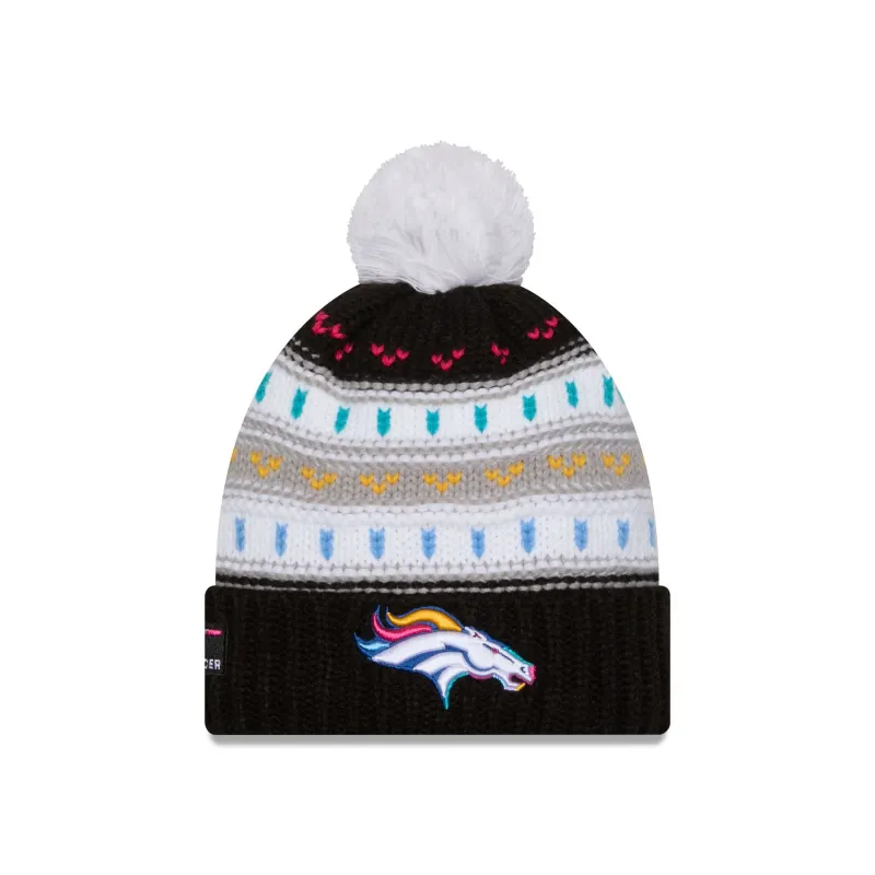 Denver Broncos 2025 Crucial Catch Women's Pom Knit Hat sold by New Era