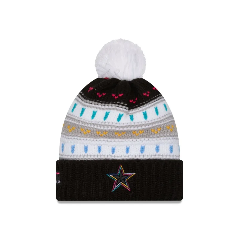 Dallas Cowboys 2025 Crucial Catch Women's Pom Knit Hat sold by New Era
