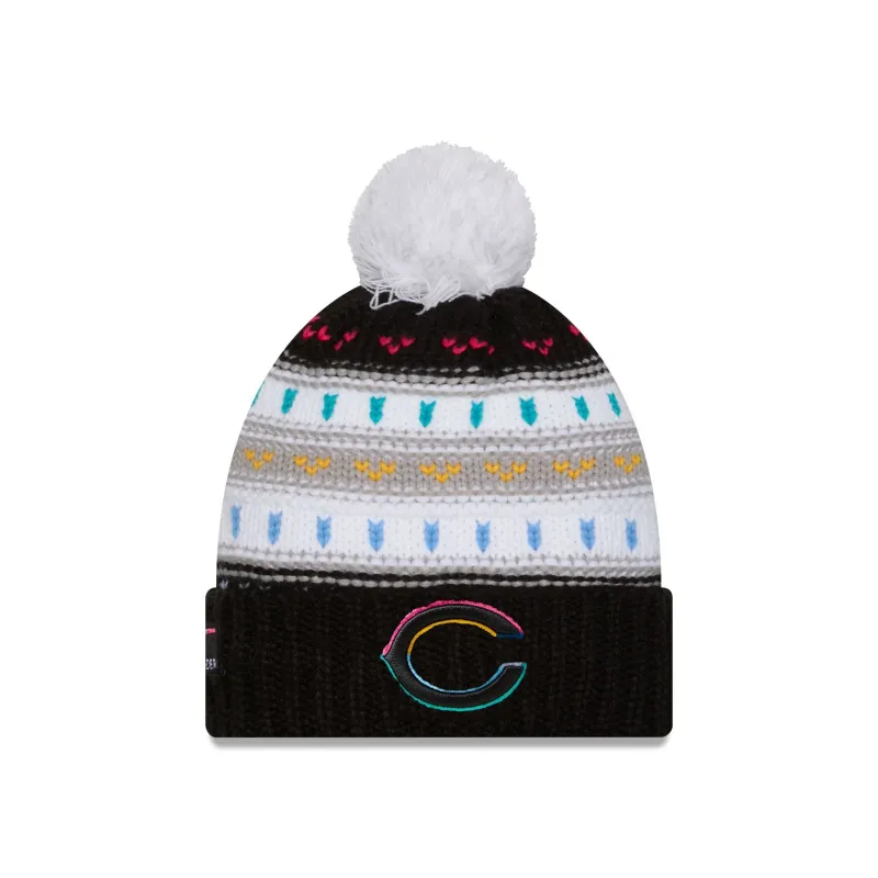 Chicago Bears 2025 Crucial Catch Women's Pom Knit Hat sold by New Era